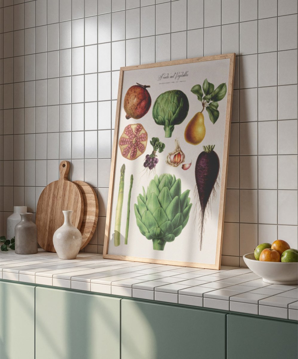 Fruits and Vegetables Nr1 - Posters Catita illustrations