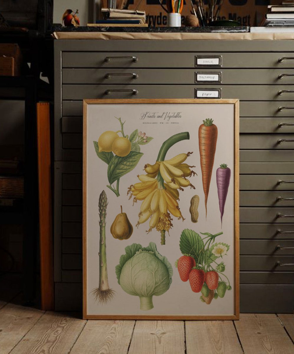 Fruits and Vegetables Nr2 - Posters Catita illustrations
