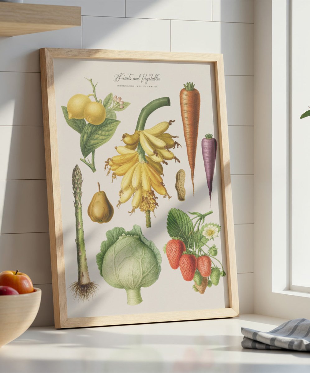 Fruits and Vegetables Nr2 - Posters Catita illustrations