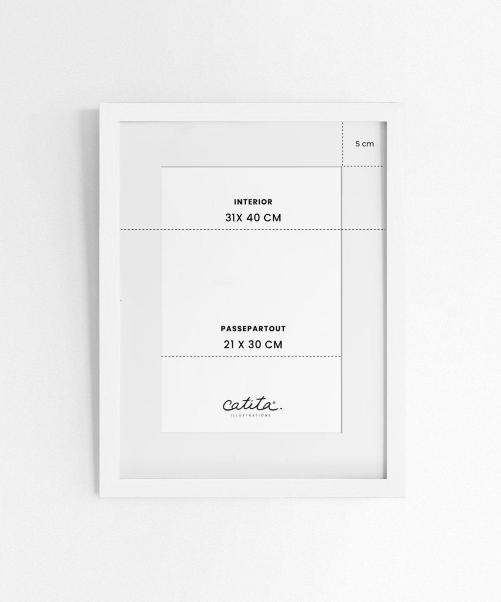 Moldura de Madeira Branca - Molduras Catita illustrations