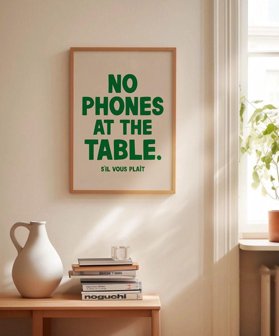 No phones at the table - Posters Catita illustrations