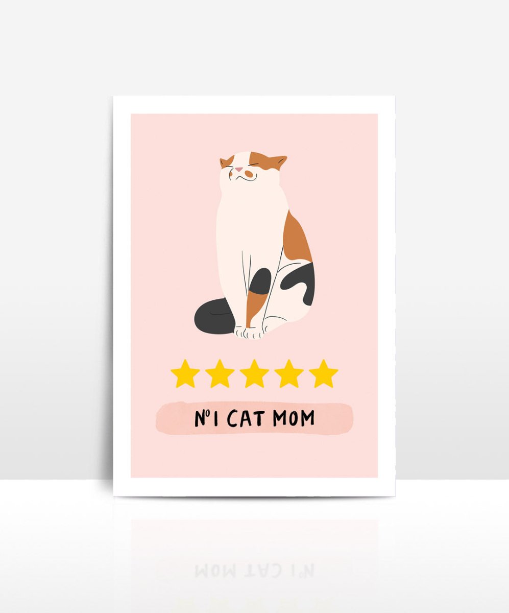 Postal "N1 Cat Mom" - Postais Catita illustrations