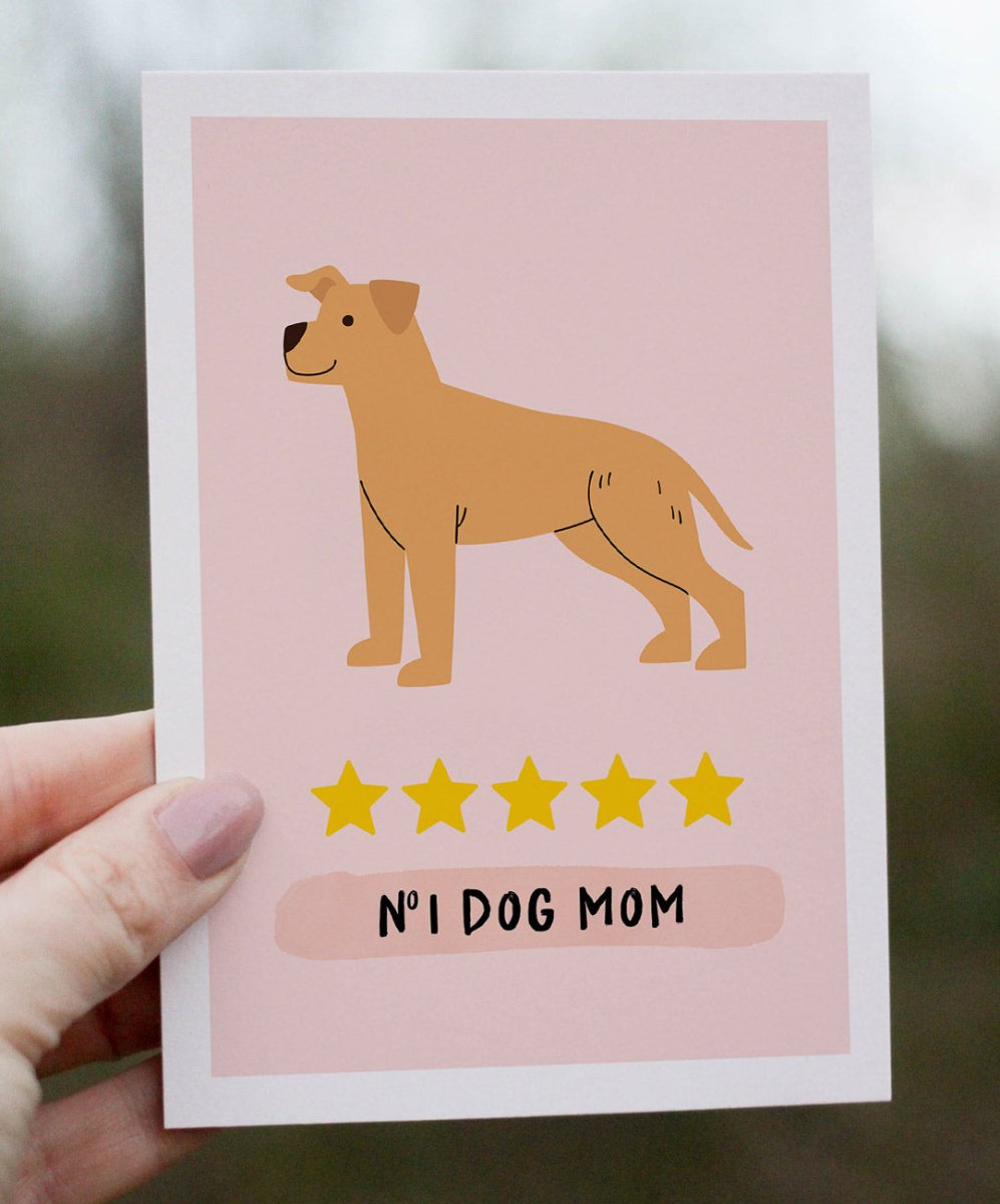 Postal "N1 Dog Mom" - Postais Catita illustrations