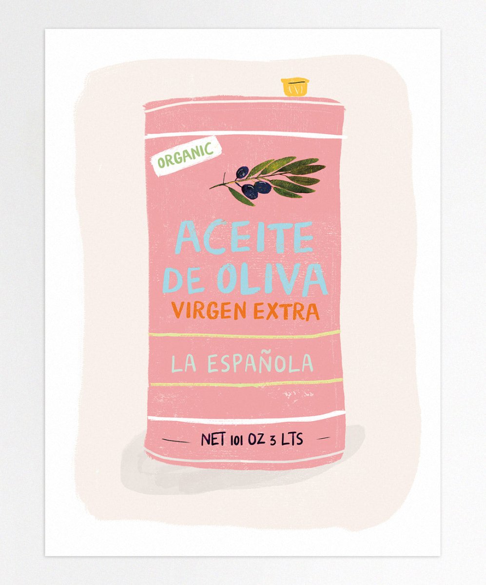 Aceite de Oliva - Posters Catita illustrations