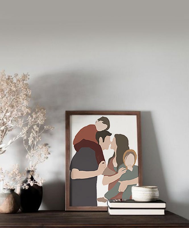 Familia Terracota (menino ou menina) - Posters Catita illustrations