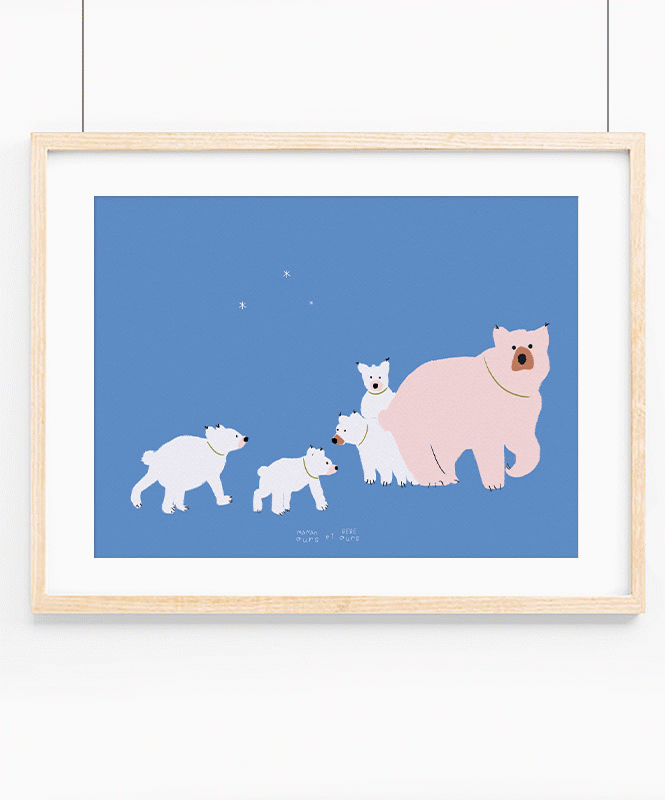 Bear family Posters Catita illustrations