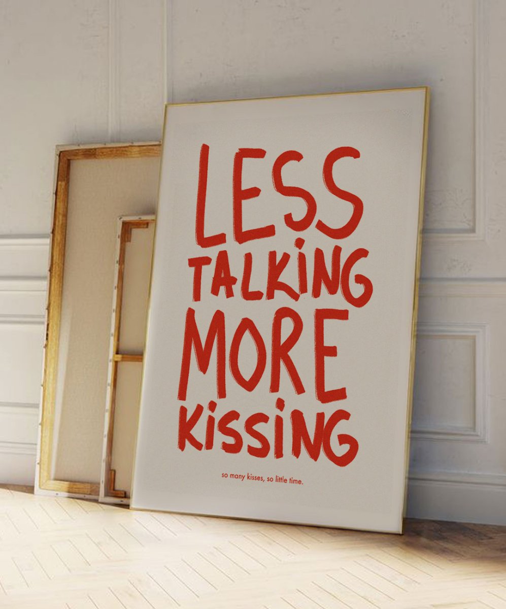 Less Talking, More Kissing - Posters Catita illustrations