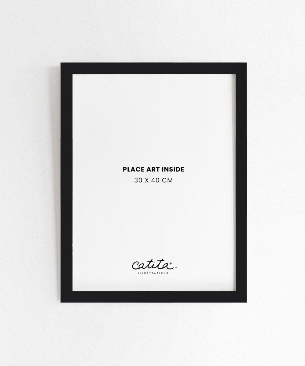 Moldura de Madeira Preta - Molduras Catita illustrations