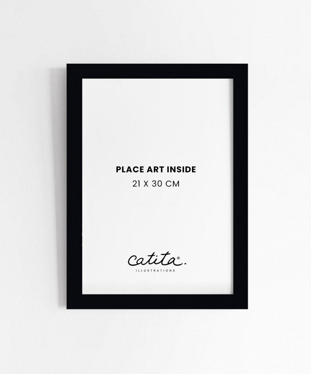 Moldura de Madeira Preta - Molduras Catita illustrations