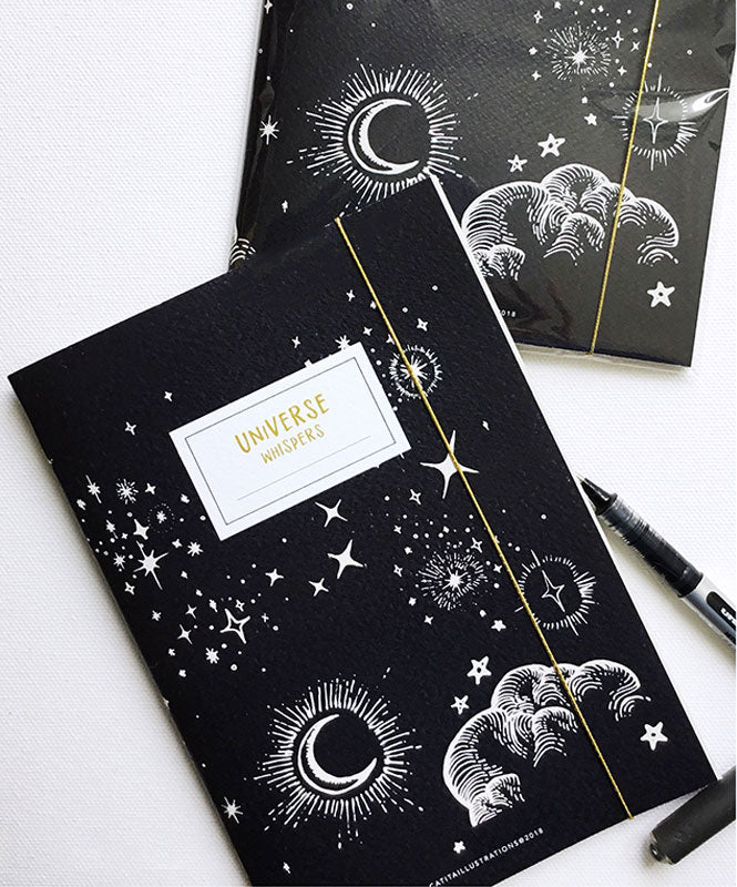 Pack Cadernos "Cosmic" - Cadernos Catita illustrations