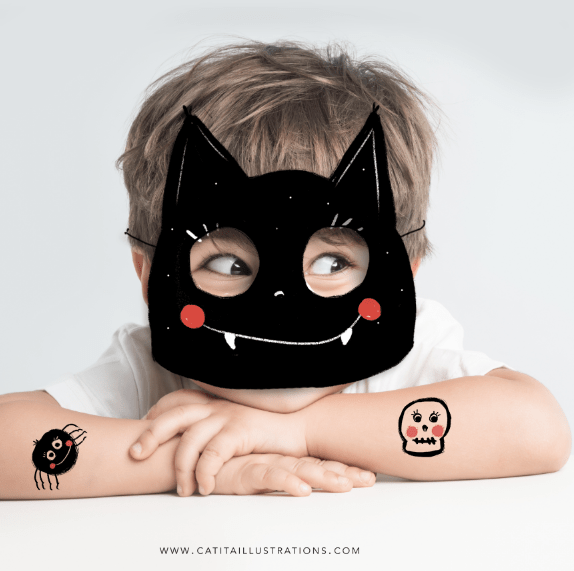 Pack Halloween Morçego - Printables Catita illustrations