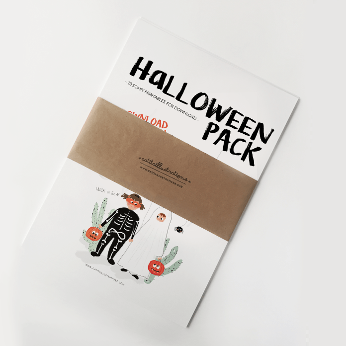 Pack Halloween Morçego - Printables Catita illustrations