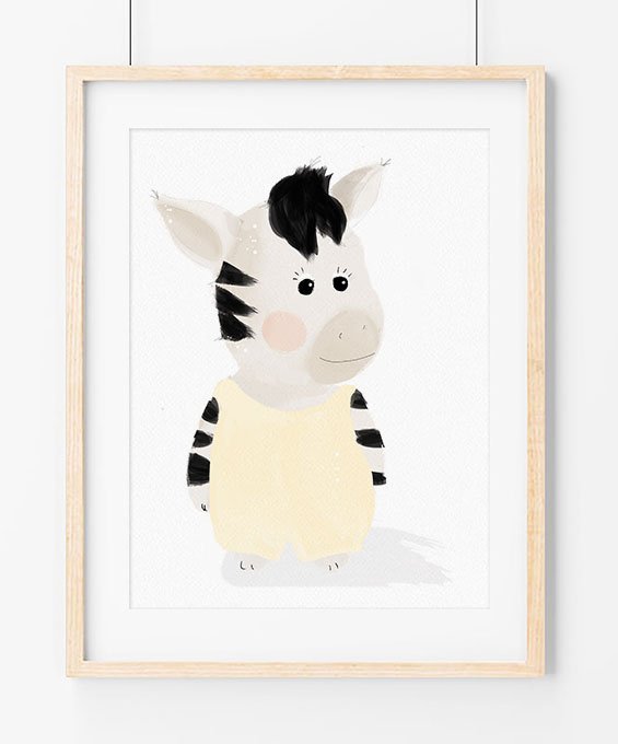 Pequena Zebra - Posters Catita illustrations