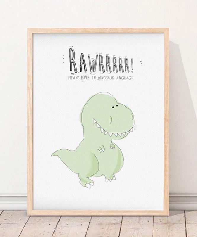 Poster Baby Dino - Posters Catita illustrations