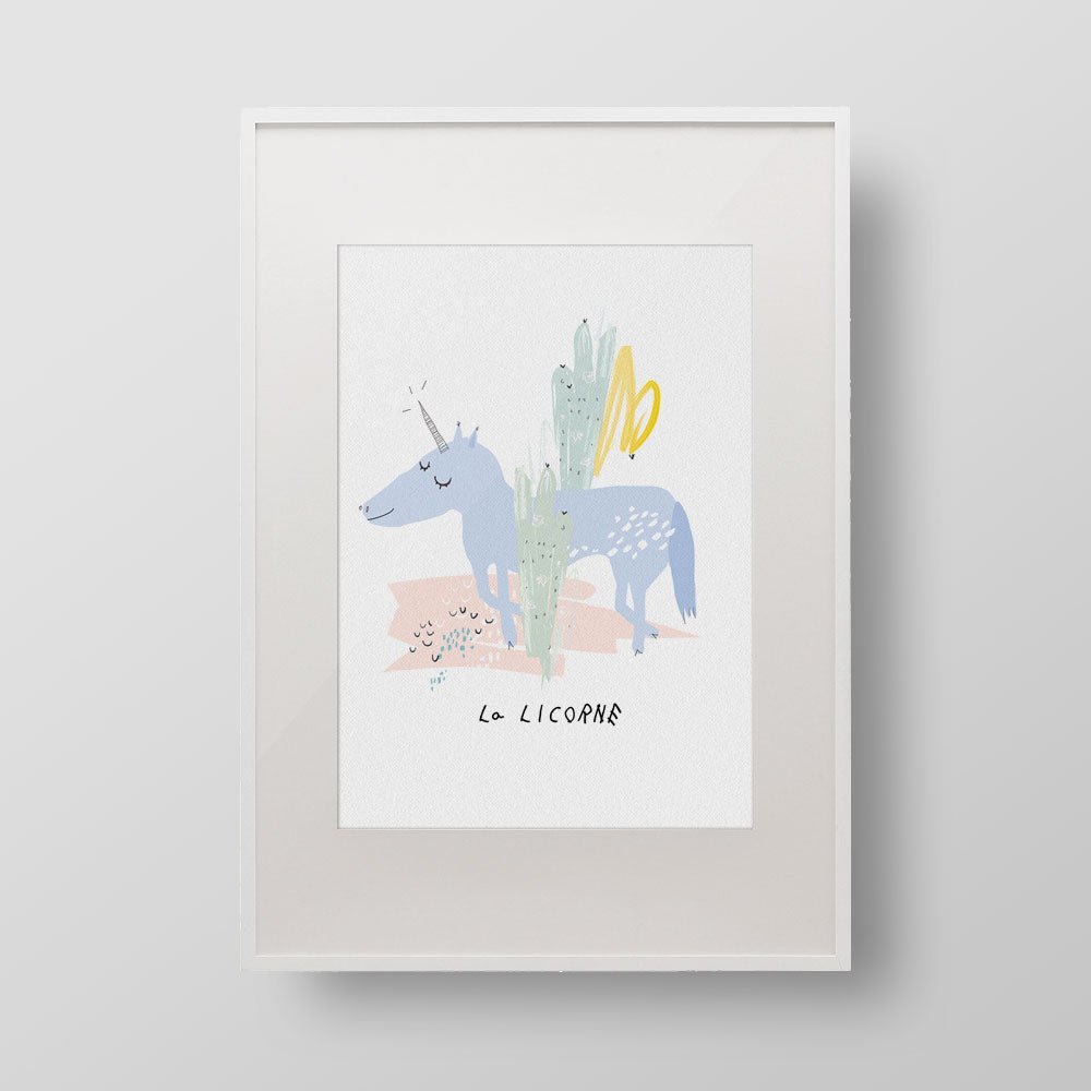 Poster La licorne - Posters Catita illustrations