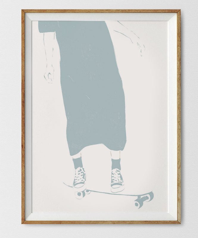 Poster Skater Girl - Posters Catita illustrations