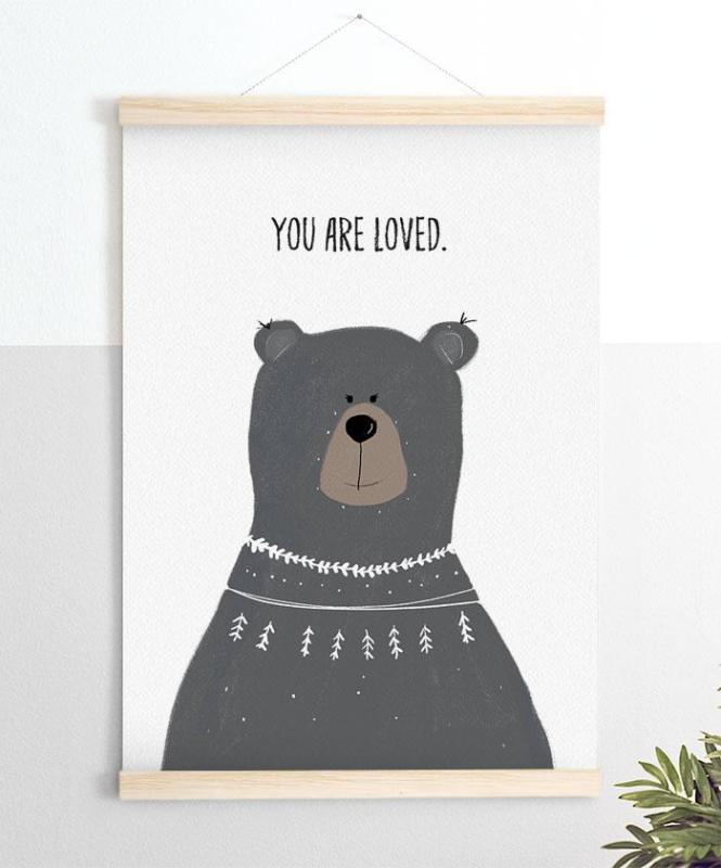 Poster Urso Amado - Posters Catita illustrations