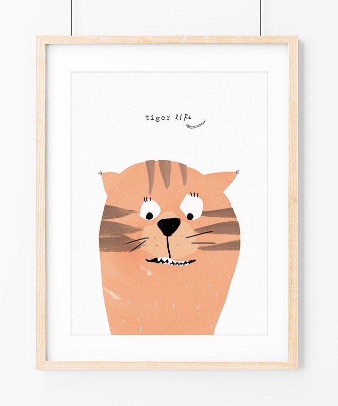 Poster Vida de tigre - Posters Catita illustrations