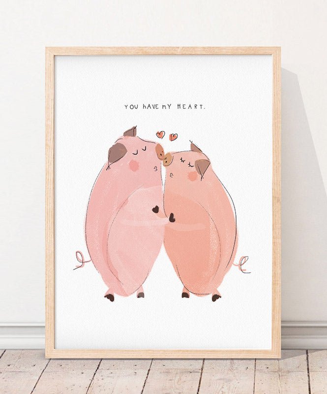 Poster You have my heart - Posters Catita illustrations