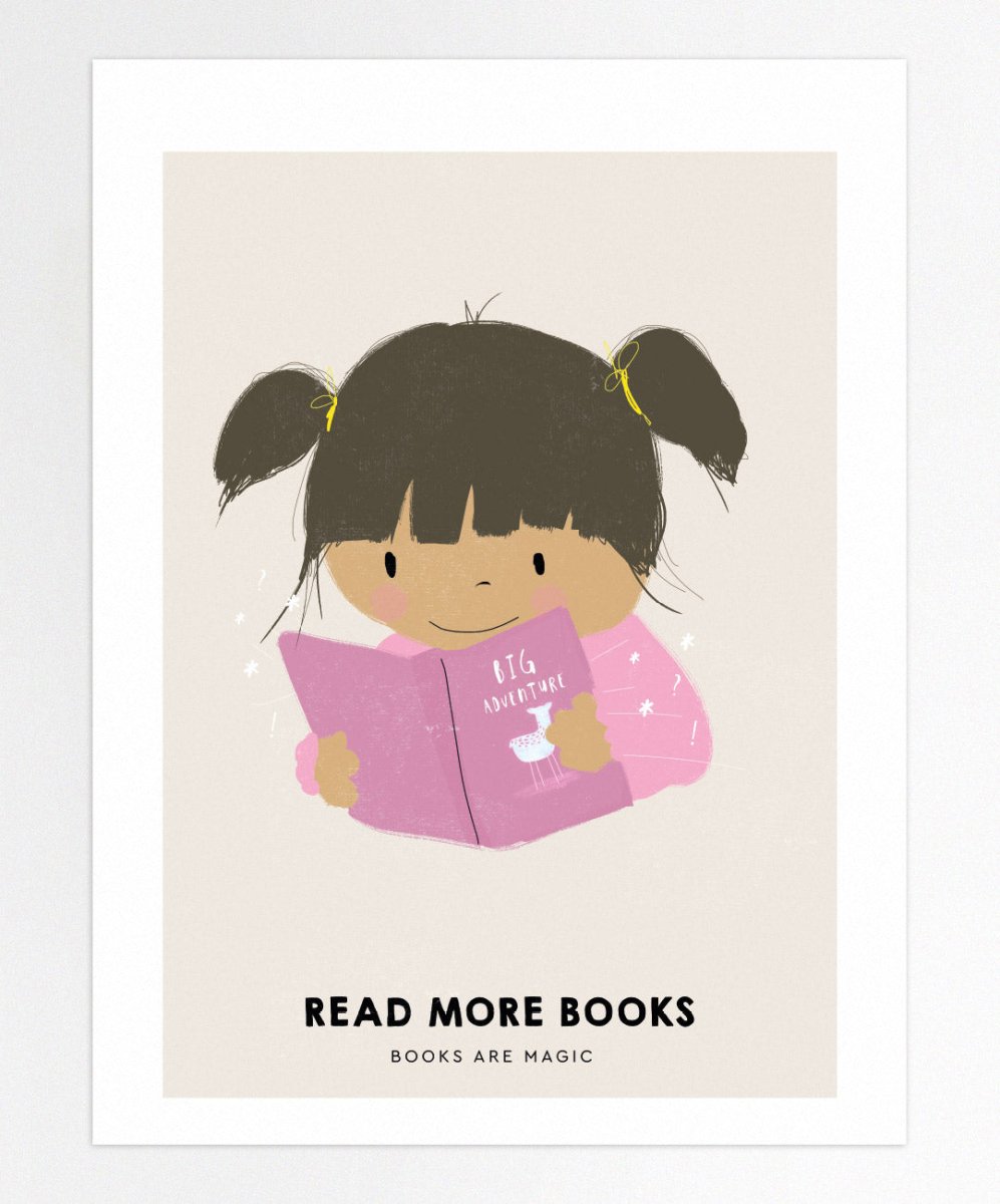 Read More Books - Posters Catita illustrations