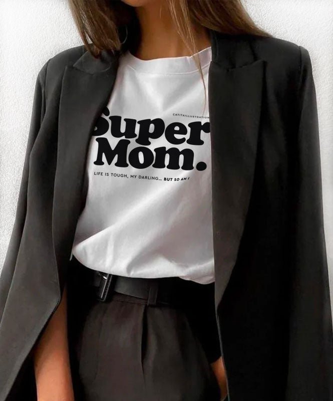 T-shirt Super Mom - T-shirts Catita illustrations