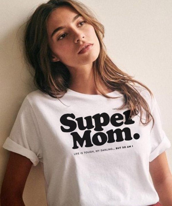 T-shirt Super Mom - T-shirts Catita illustrations