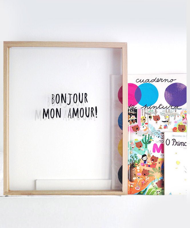 Vinil Bonjour Mon Amour - Vinis de Parede Catita illustrations