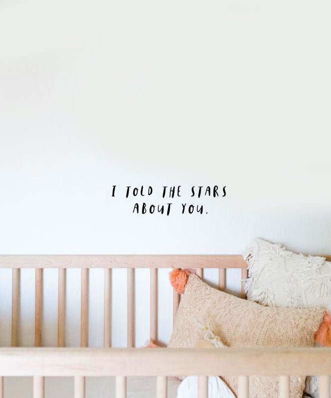 Vinil I told the stars about you - Vinis de Parede Catita illustrations