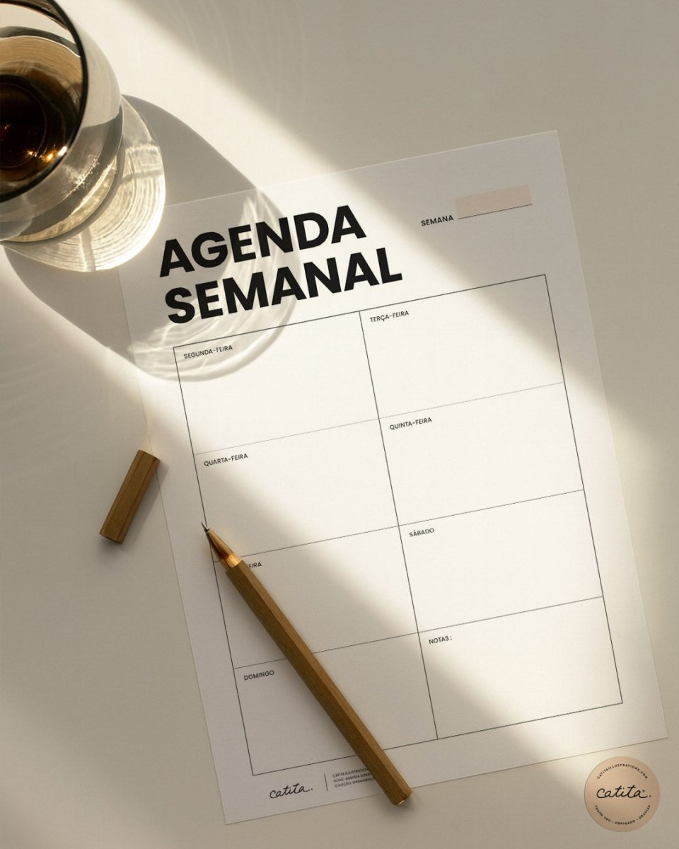 Agenda Semanal - Printables Catita illustrations