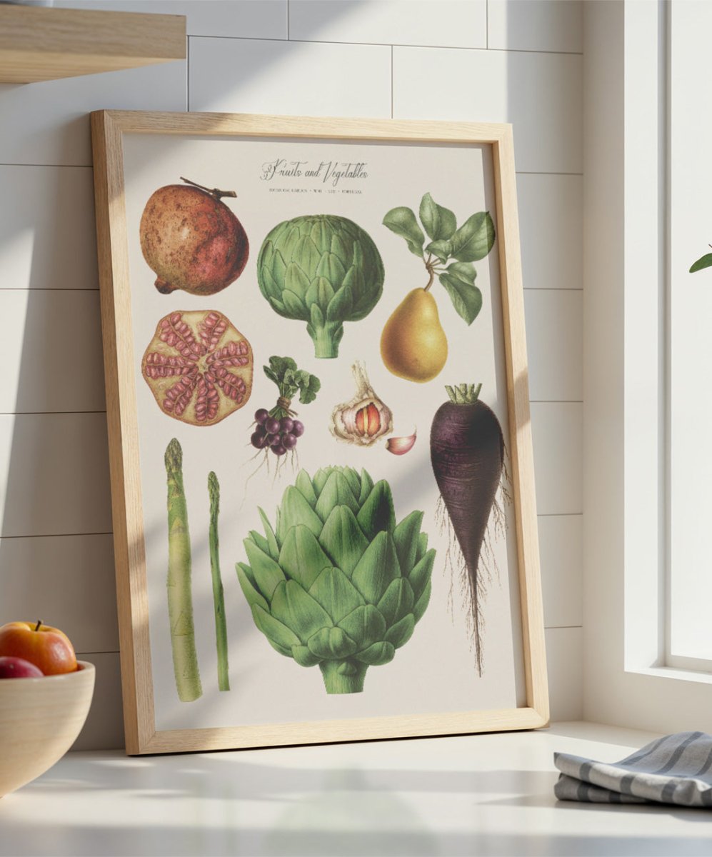 Fruits and Vegetables Nr1 - Posters Catita illustrations