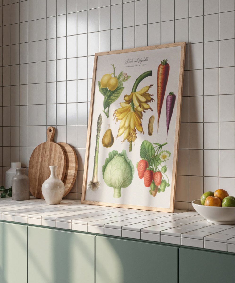 Fruits and Vegetables Nr2 - Posters Catita illustrations