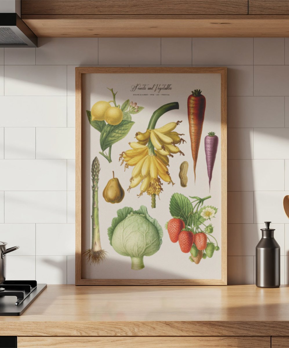 Fruits and Vegetables Nr2 - Posters Catita illustrations