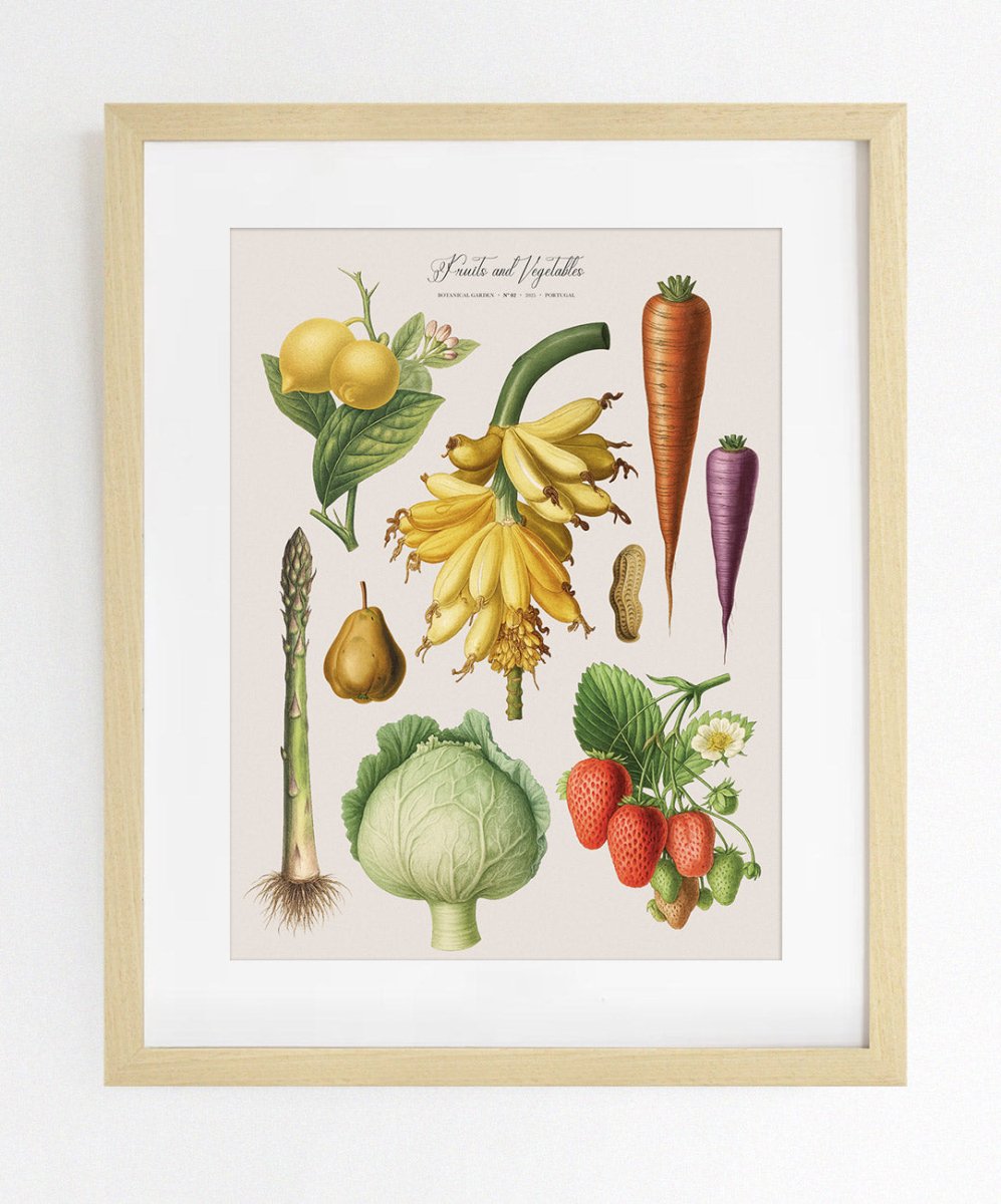 Fruits and Vegetables Nr2 - Posters Catita illustrations