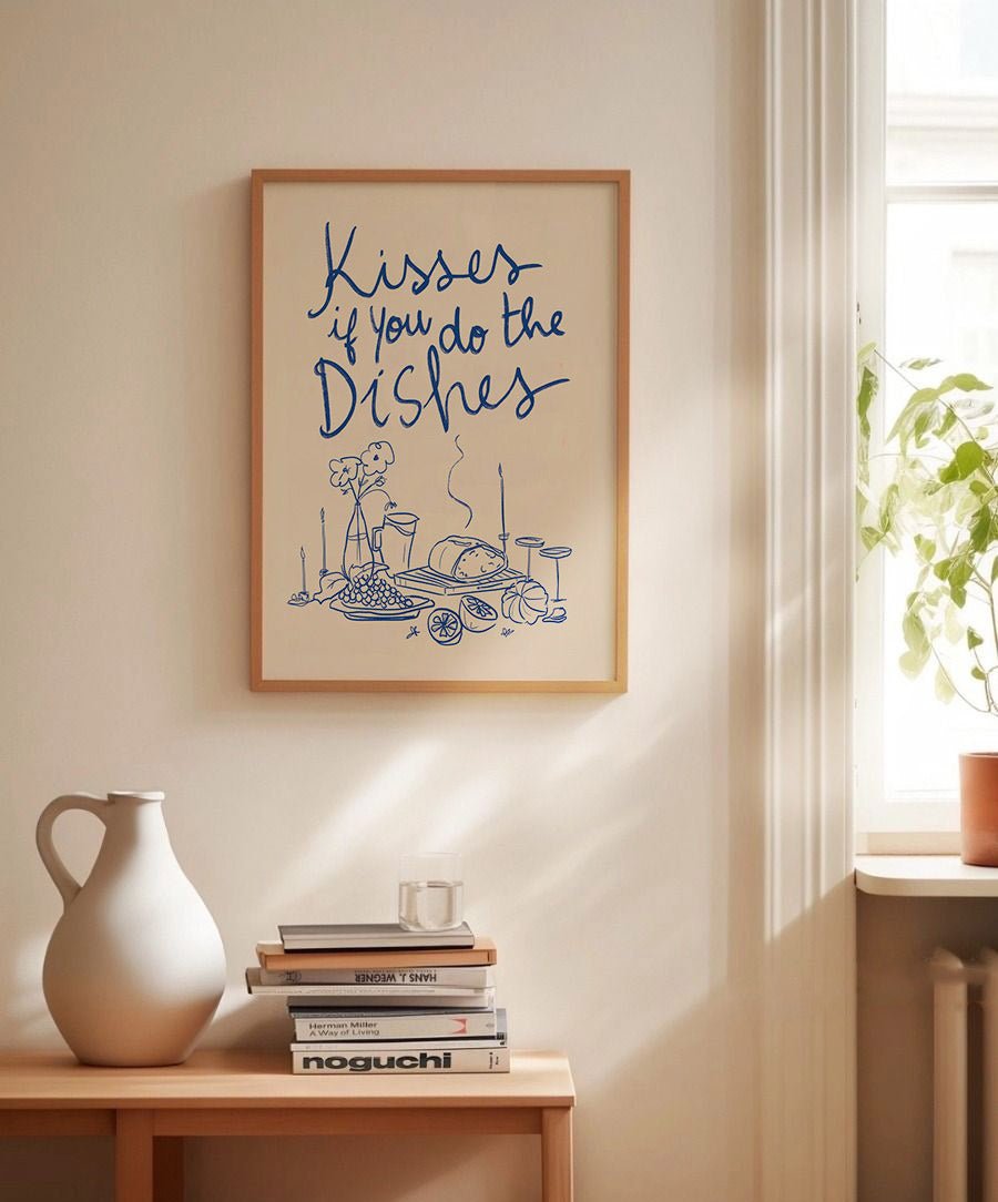 Kisses with Dishes - Posters Catita illustrations