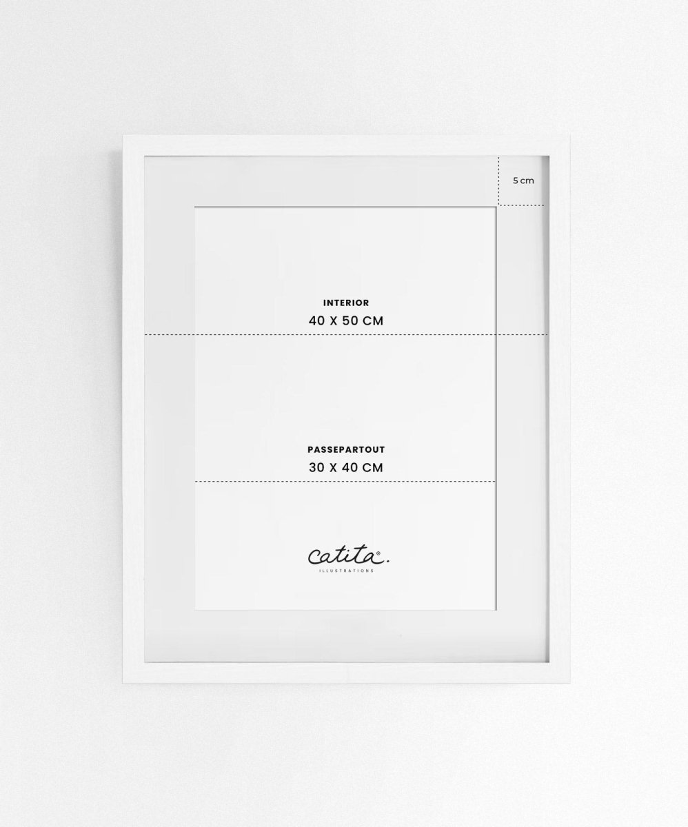 Moldura de Madeira Branca - Molduras Catita illustrations