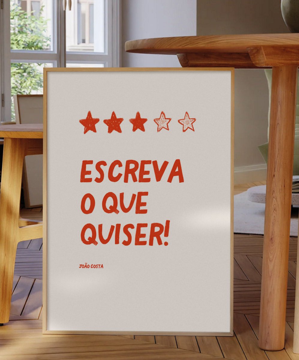 Poster 'Review' Personalizável - Posters Catita illustrations