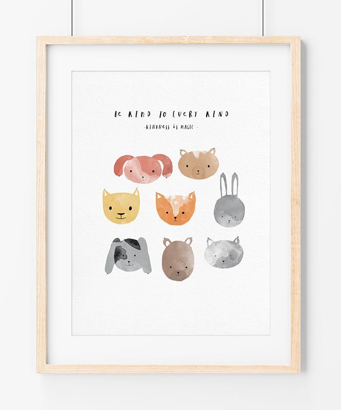 Be Kind to Every Kind - Posters Catita illustrations