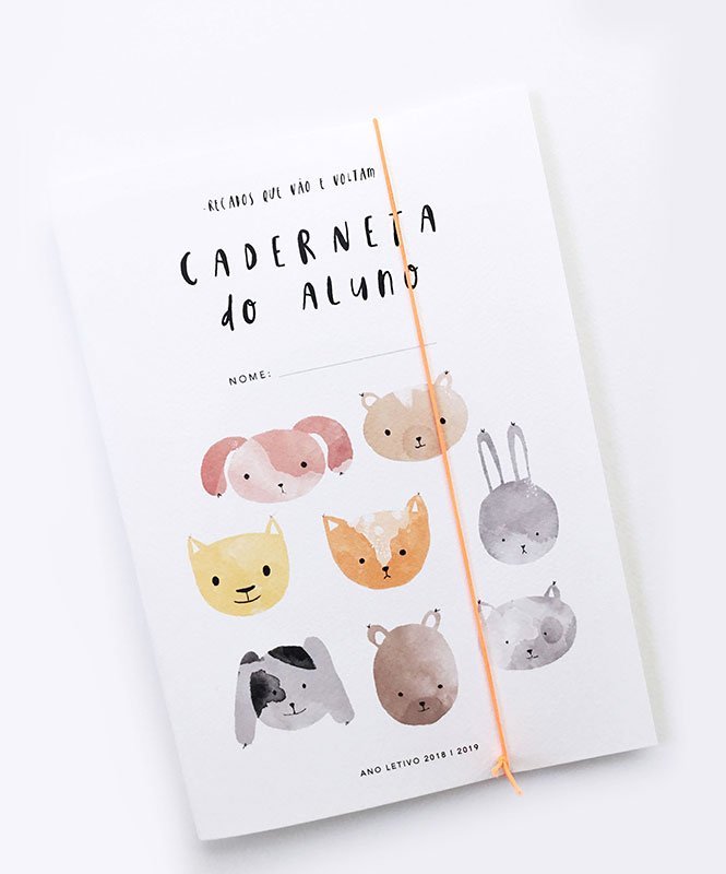 Caderneta do Aluno - Cadernos Catita illustrations