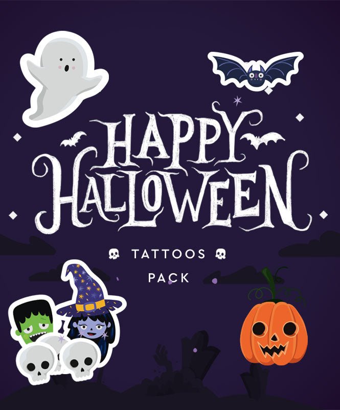 Halloween Tattoos - Tatuagens Temporárias Catita illustrations