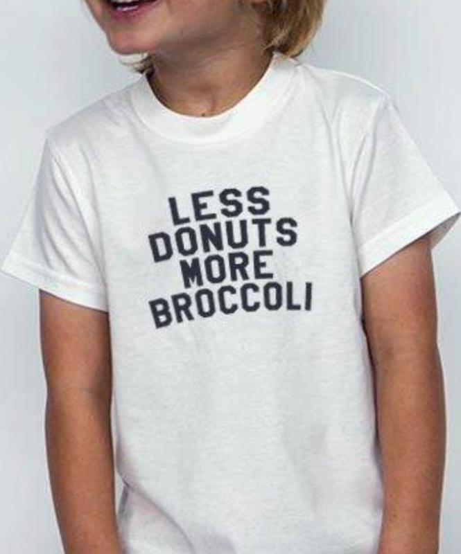 Less donuts, more broccoli Kids - T-shirts Catita illustrations