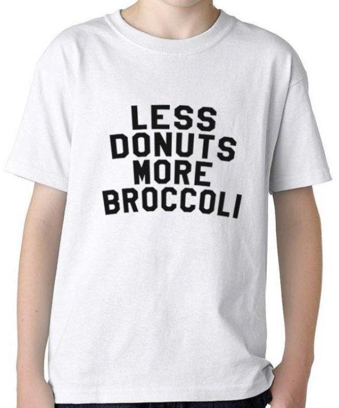 Less donuts, more broccoli Kids - T-shirts Catita illustrations