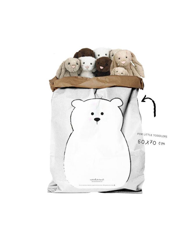 Paperbag Pequeno com um Urso - Paperbags Catita illustrations