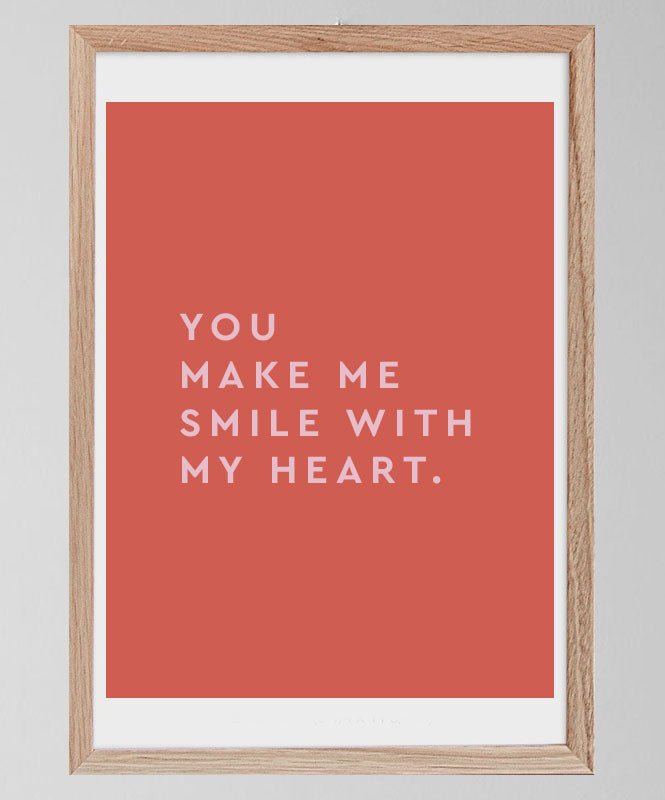 You make me smile with my heart - Posters Catita illustrations